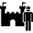 Pictogramme représentant les châteaux historiques des Yvelines.